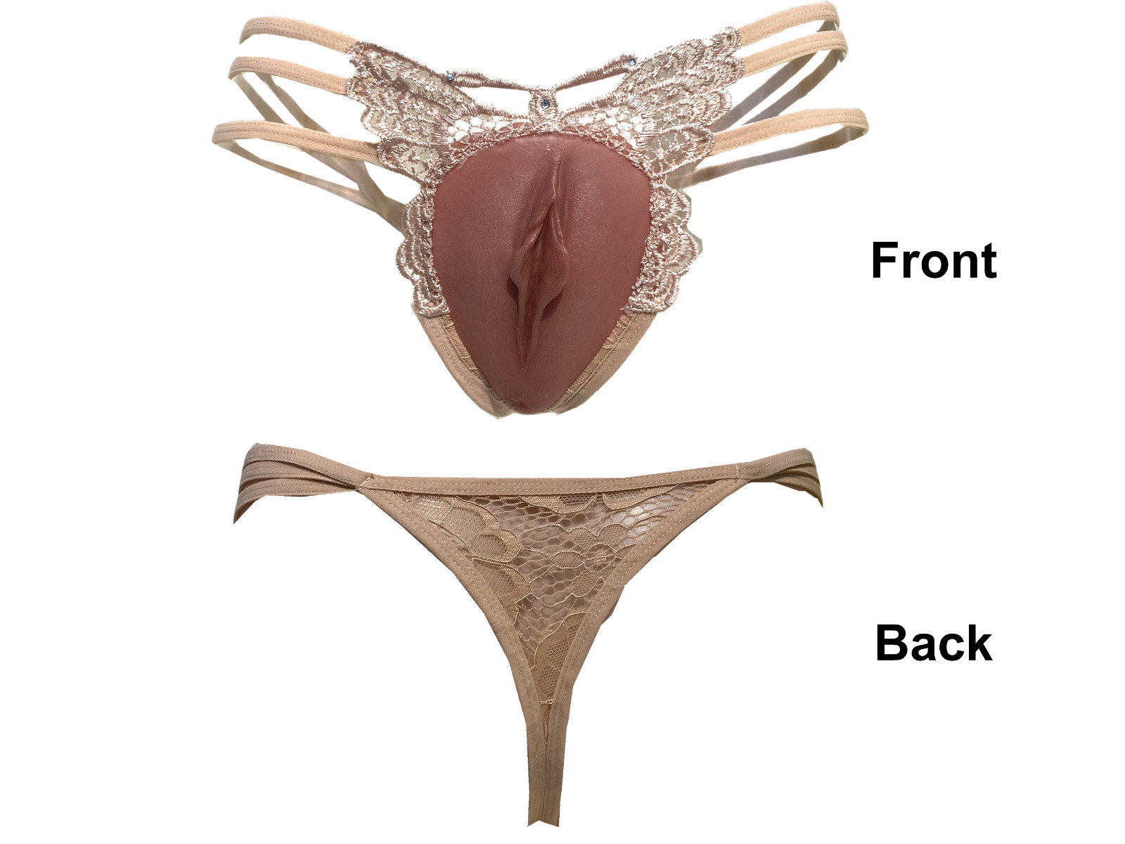 BIMEI Silicone Camel Toe Brief Hiding Gaff Panty for Transgender Drag Queens