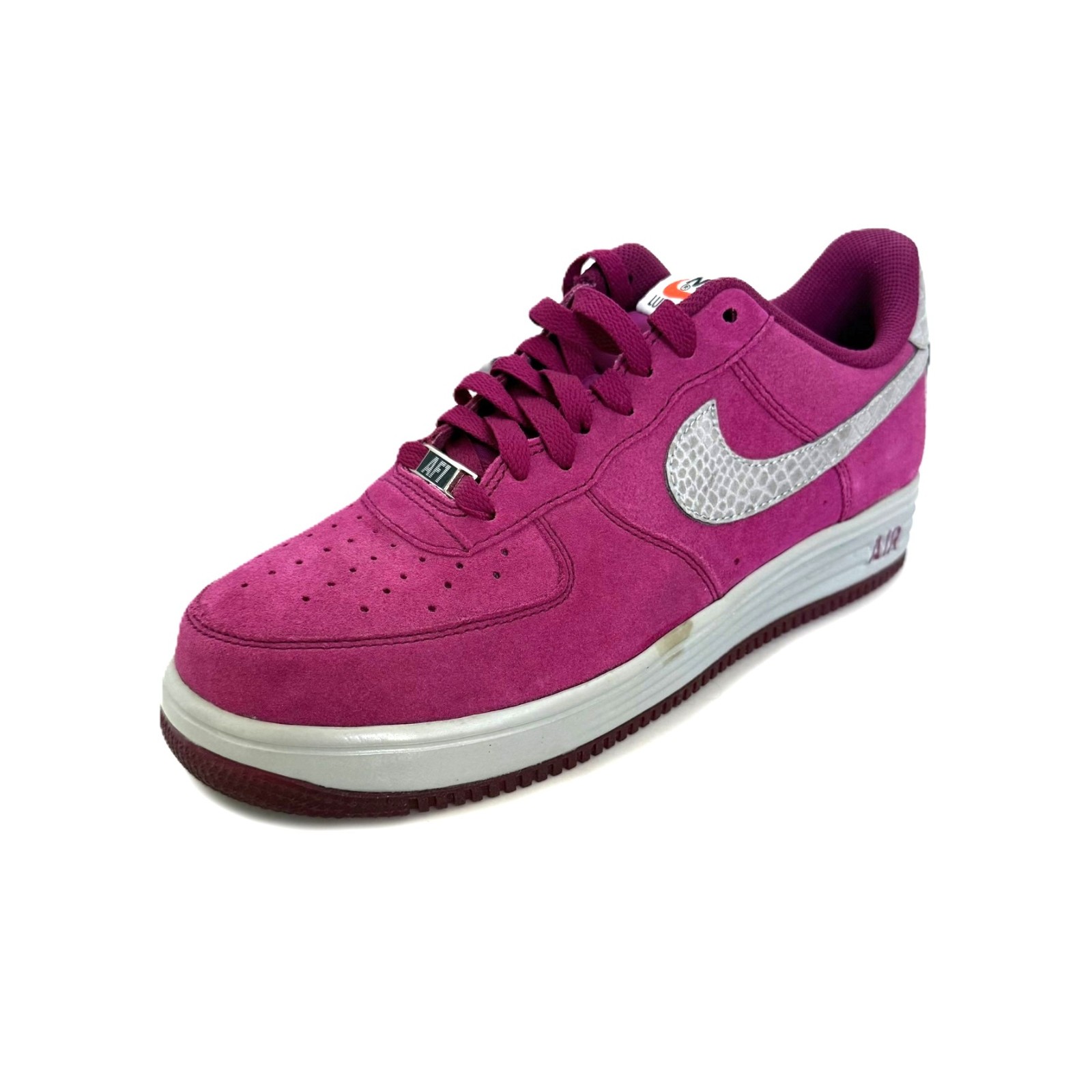 Nike Air Lunar Force 1 Reflect Raspberry Suede Sneaker | 616774-600 | US M 9