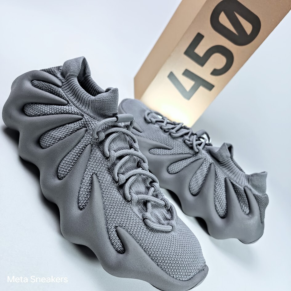 Adidas US 12.5 Men’s Stone Grey Rare Streetwear Yeezy 450Knit RNR ID9446 NIB