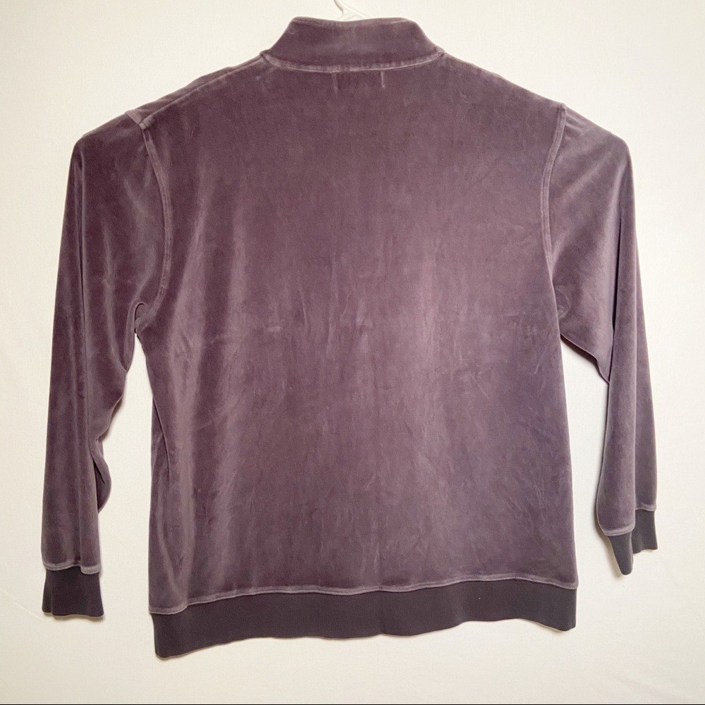 J. Crew Velour Quarter Zip Shirt Mens Size Extra Large Pullover