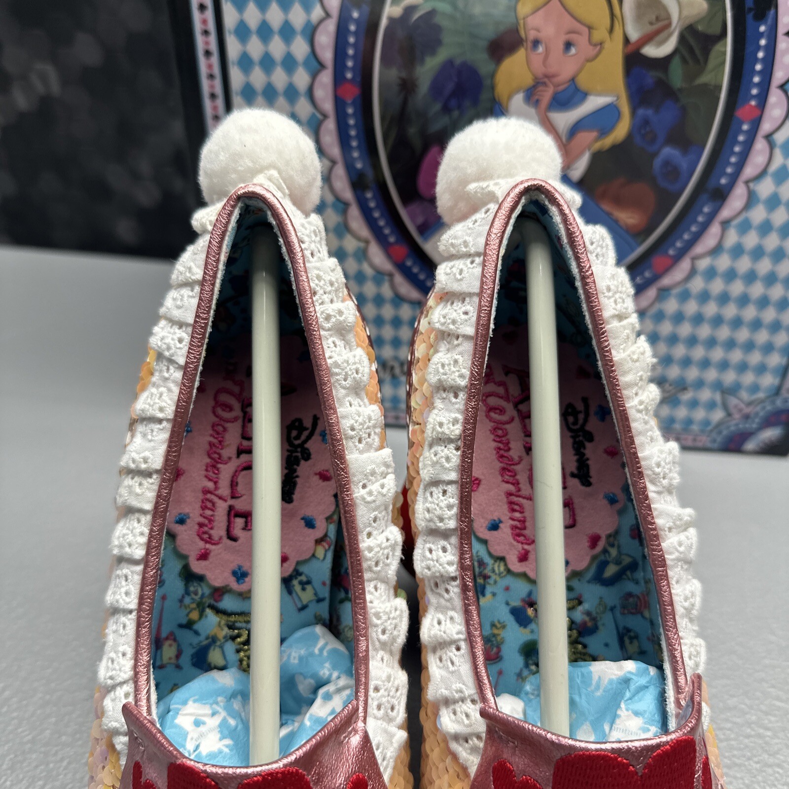 Alice In Wonderland Irregular Choice WHITE RABBIT SHOES NEW IN BOX SIZE 35