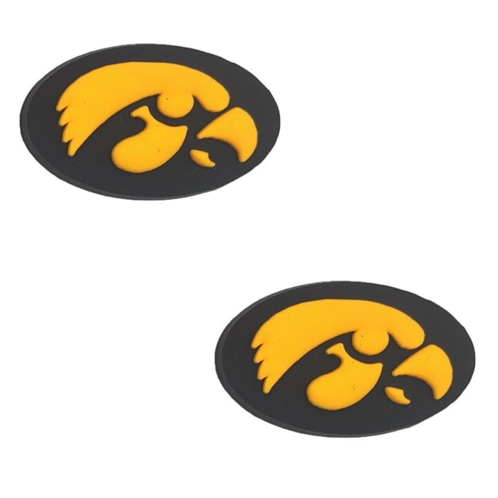 NCAA Iowa Hawkeyes Team For Crocs Shoe Charms Jibbitz – 2 Pieces