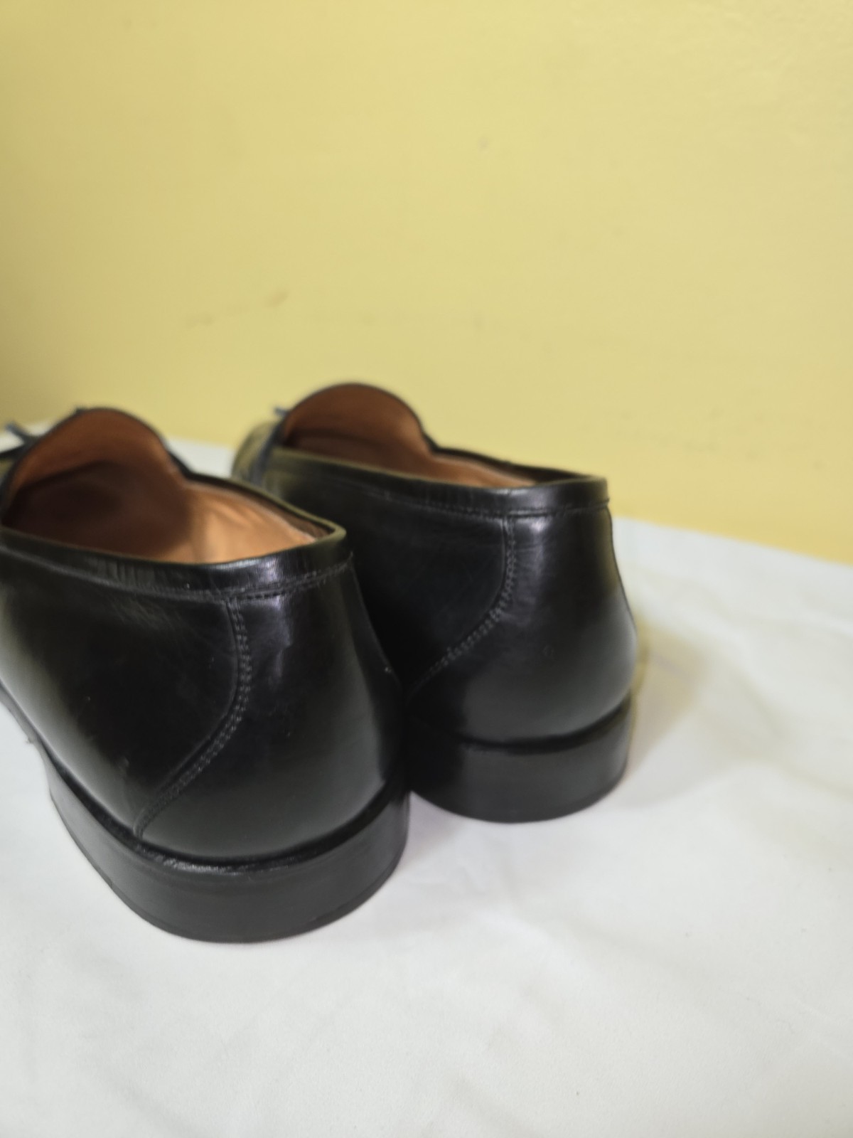 Johnston & Murphy Men’s Leather Tassel Loafers Slip-On Dress Shoes 12 M Black