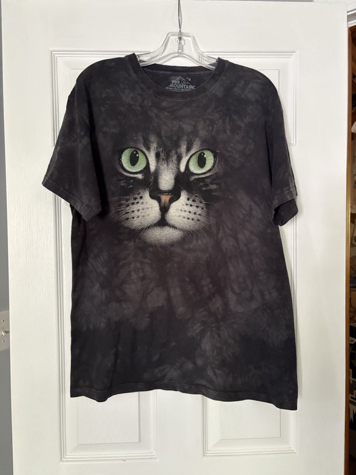 Vintage 90s The Mountain Classic Black Cat T Shirt Distressed Mall Goth Emo