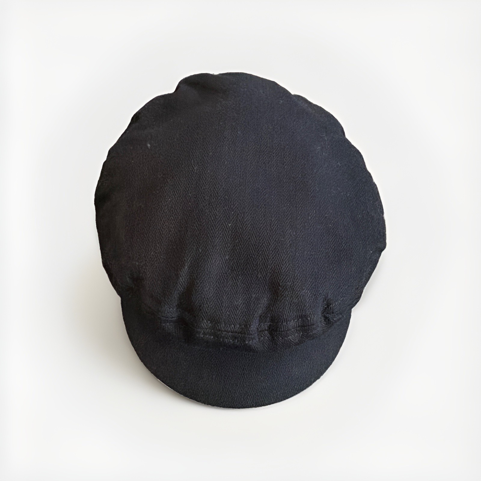 Brixton Fiddler Cap Size 7 1/4 Black Wool Blend Sailor Newsboy Baker Boy Hat