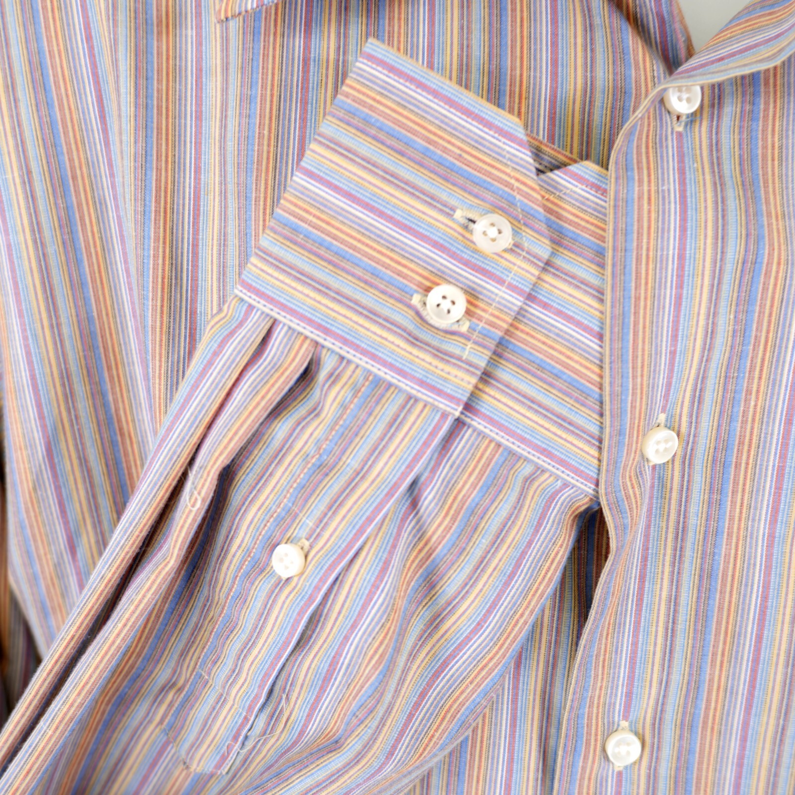 Bergamo New York Sport XL Multi-Colored Cotton Polyester Collared Dress Shirt