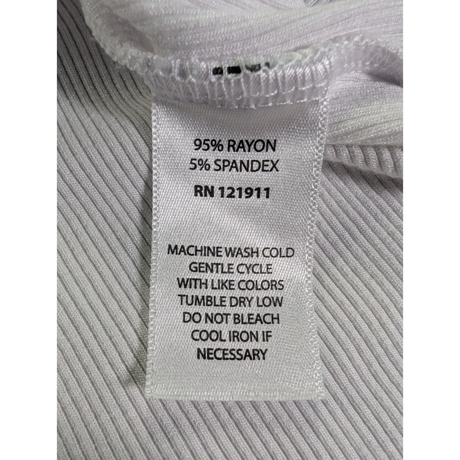 LNA White Ribbed High Neck Racerback Tank Top Made in California Size M