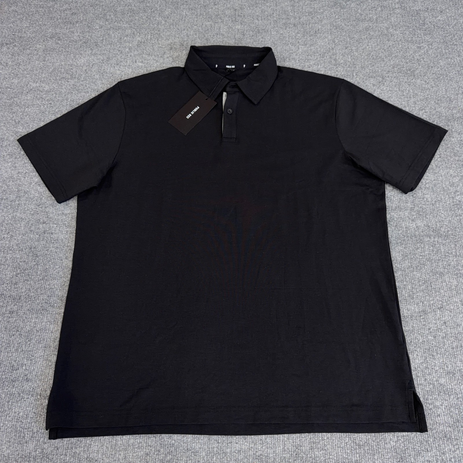 Public Rec Go-To Polo Shirt Men XL Black Golf Pima Cotton Performance NEW