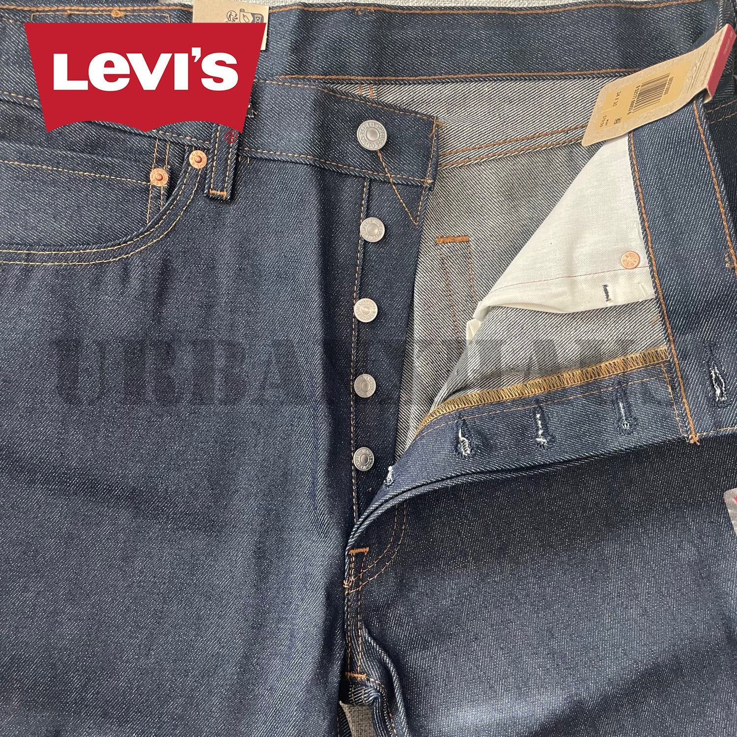 Levi’s 501 Original Shrink-To-Fit Men’s Straight Leg Denim Jeans (30 to 48)