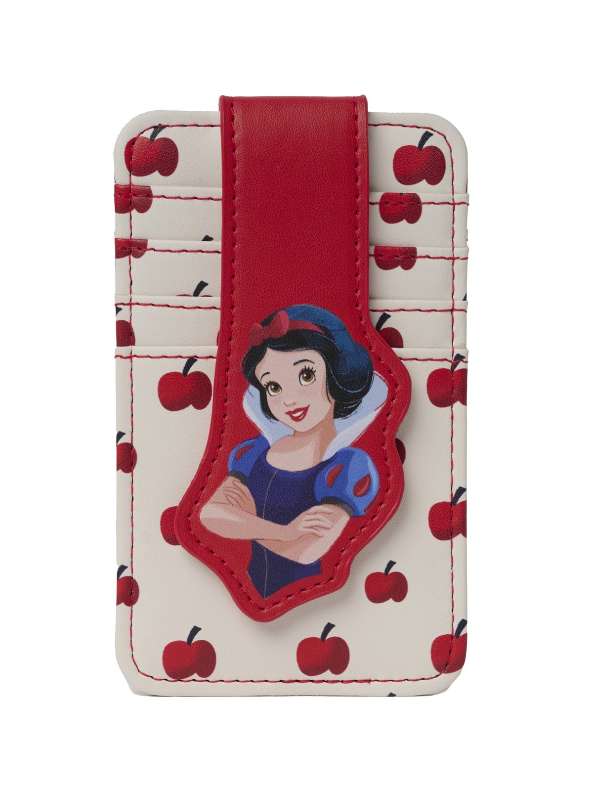 Womens Disney Snow White Card Holder Wallet Button Snap Closure