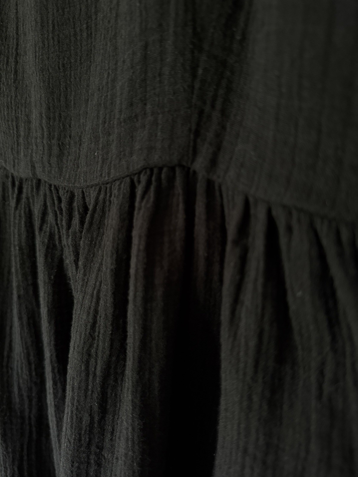 Lucy & Yak Black Faye Tie Strap 100% Cotton Summer Dress UK 10 Great Condition