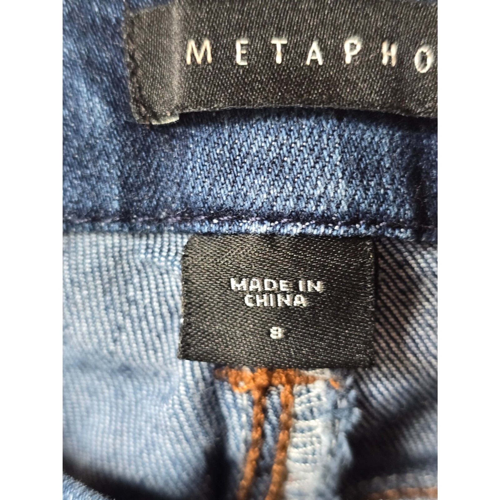 Metaphor Blue Denim Jeans Distress Size 8
