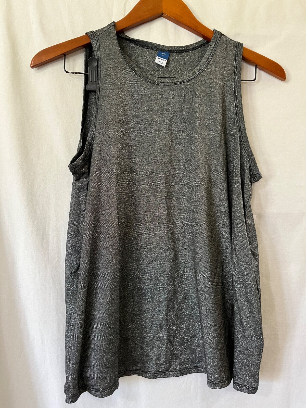 New Old Navy Sleeveless Luxe Swing Tank Top for Women Gray Sparkle size XS,S,M,L
