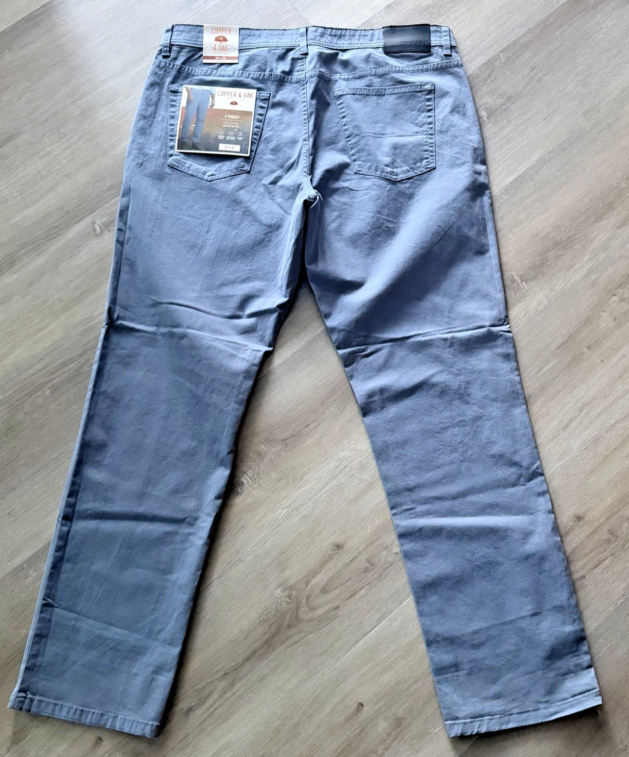 Copper & Oak NWT Men’s 36×32 Pants 5 Pocket Every Day Pant River Blue K5S817 NWT
