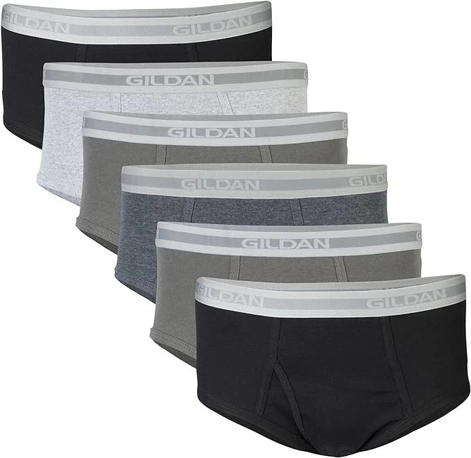Gildan Boxer Briefs (5-pack) or White Gildan Briefs or Color Briefs (6-packs)