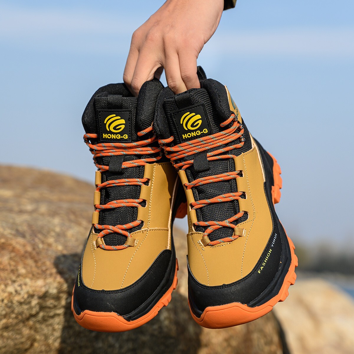 Mens Waterproof Work Boots steel toe sneakers Safety Shoes Indestructible shoes