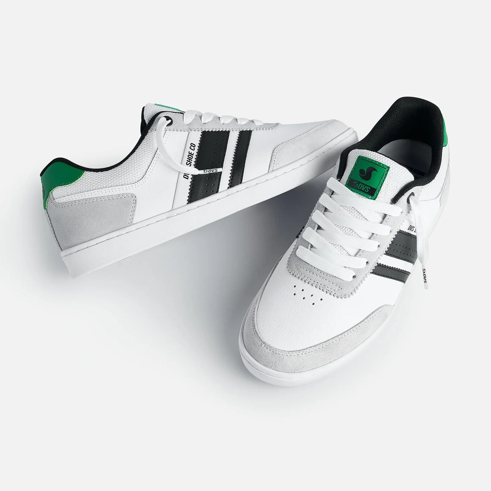 DVS Milan ST – WHITE/GREY/GREEN – (NEW/ALL SIZES)🍀