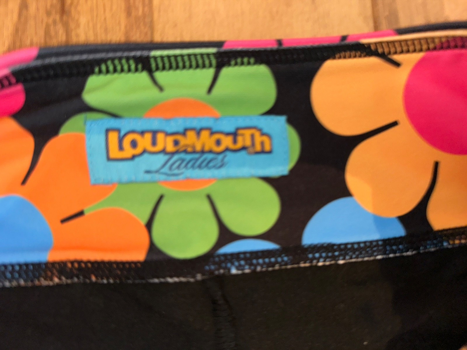 Loudmouth Ladies Black Blue Pink Flowers Skort Athletic Resort Wear waist 28in