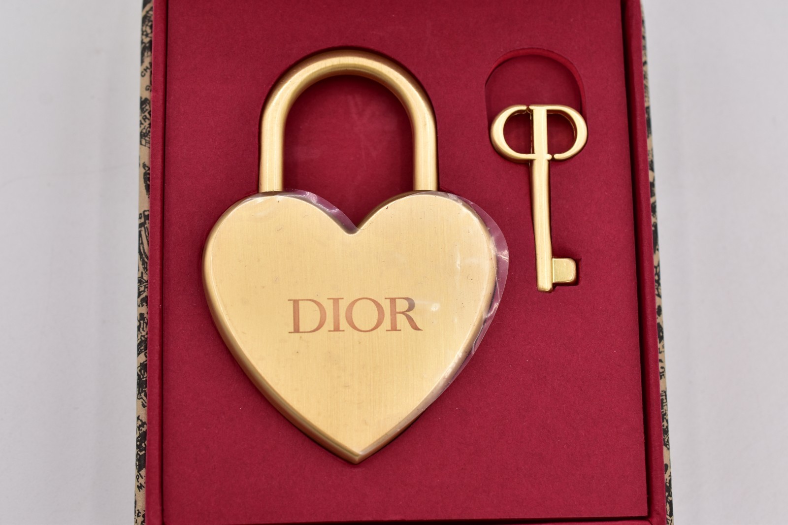 Christian Dior Love Gold Heart Lock & Key Brand Novelty Limited Edition New Box