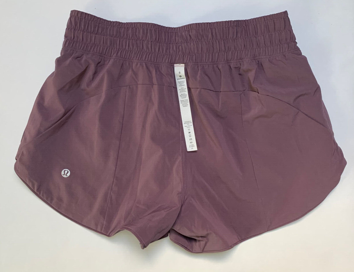 NWT Lululemon Choose A Side Reversible Mulberry Shorts 3” Inseam Size 6