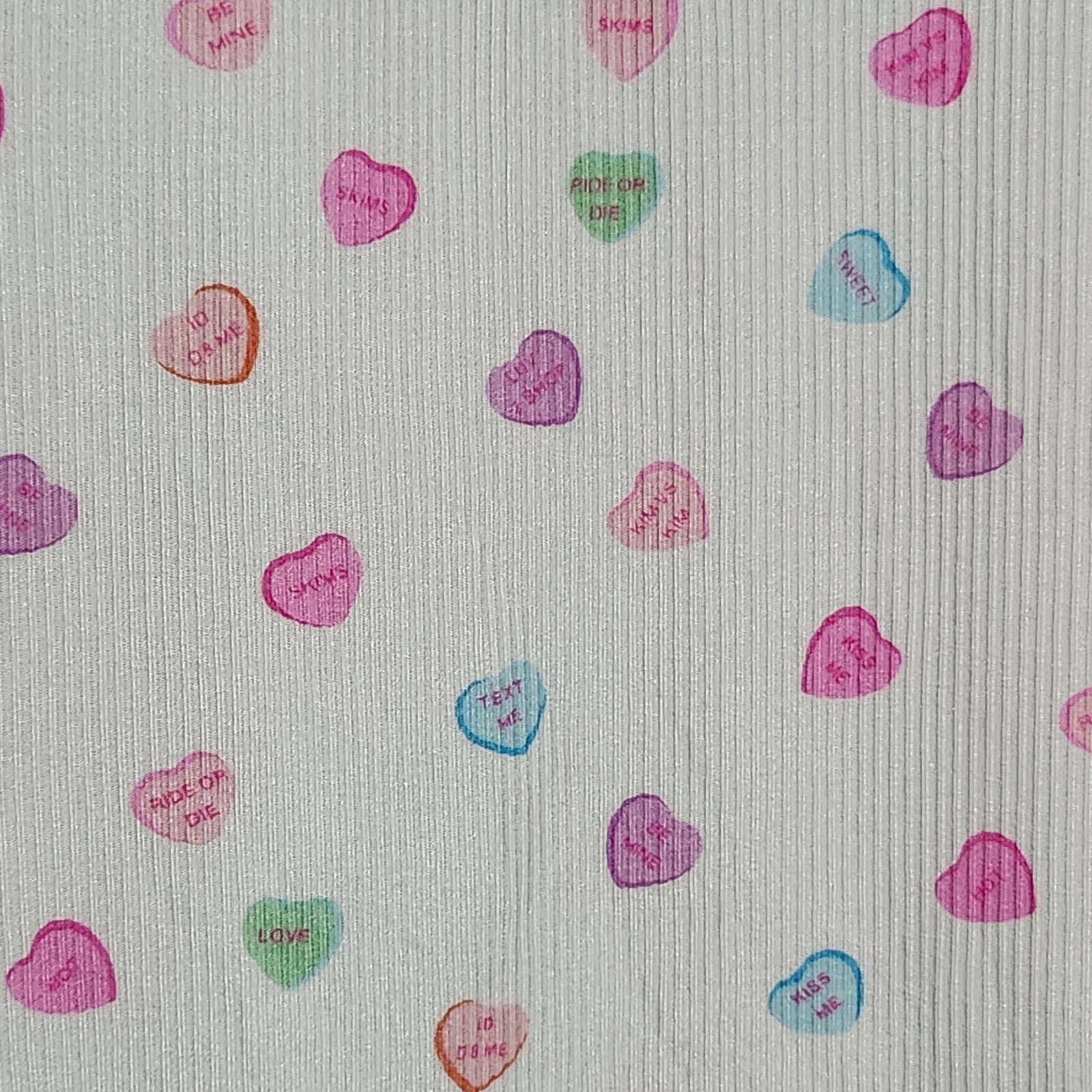 New Skims Soft Lounge RARE Cloud Candy Hearts Valentines M Set Pajama Top Pants