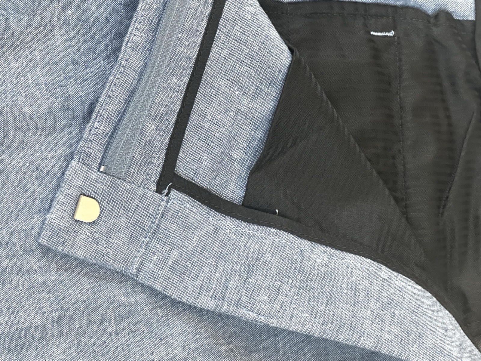 Perry Ellis Portfolio Linen Pants Slim Fit Bay Blue Size 38 x 30 Retail $95