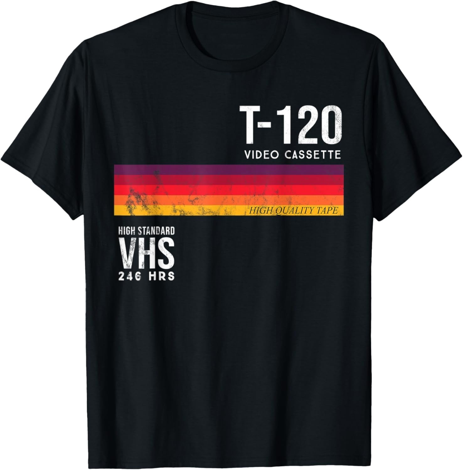Vintage 80s Video Cassette Tape VHS T-Shirt