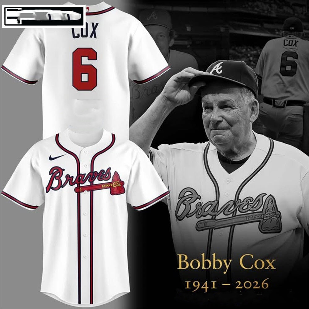 Bobby Cox Memorial Baseball Jersey All Size S-5XL AD29