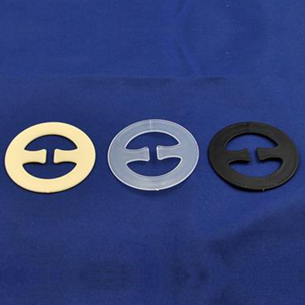 30 Random Color Round Circle Cleavage Control Bra Clips Adjustable Clasp Strap