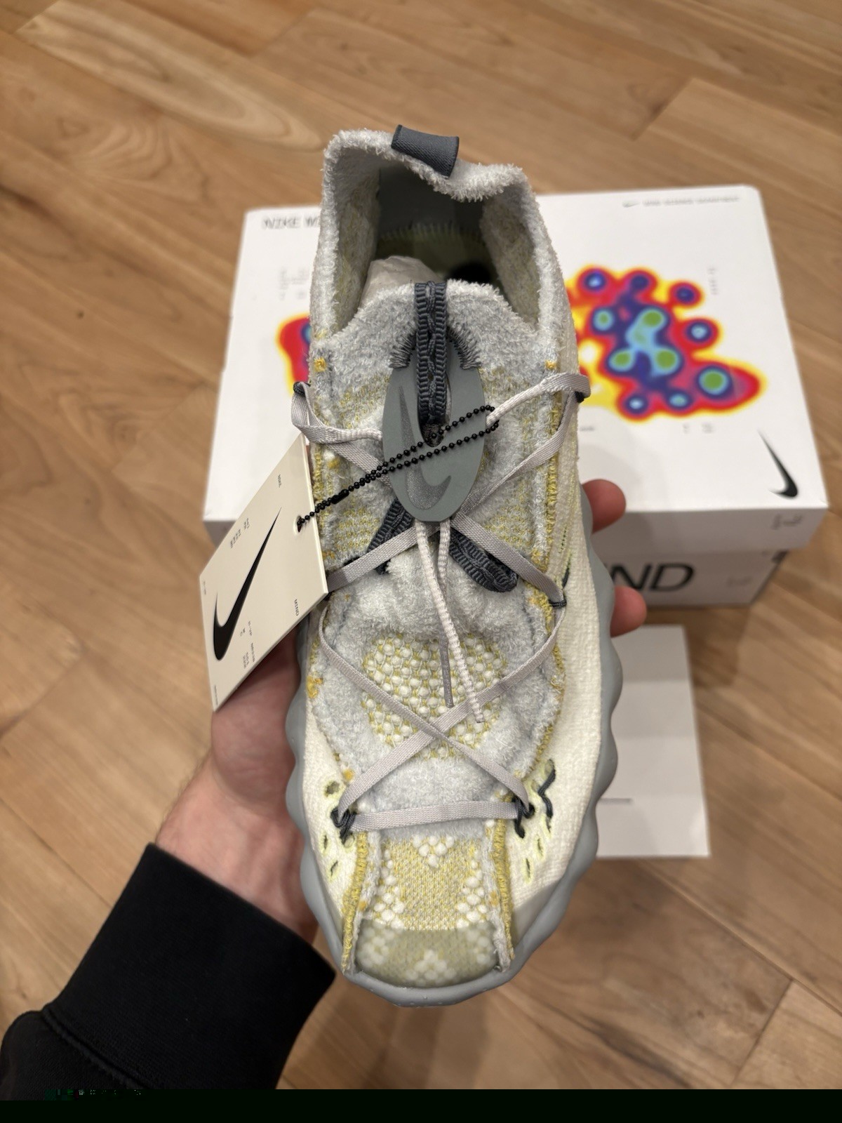 Size 9 – Nike Mind 002 Flyknit White Dark Grey IR2176-100 IN HAND SHIPS ASAP