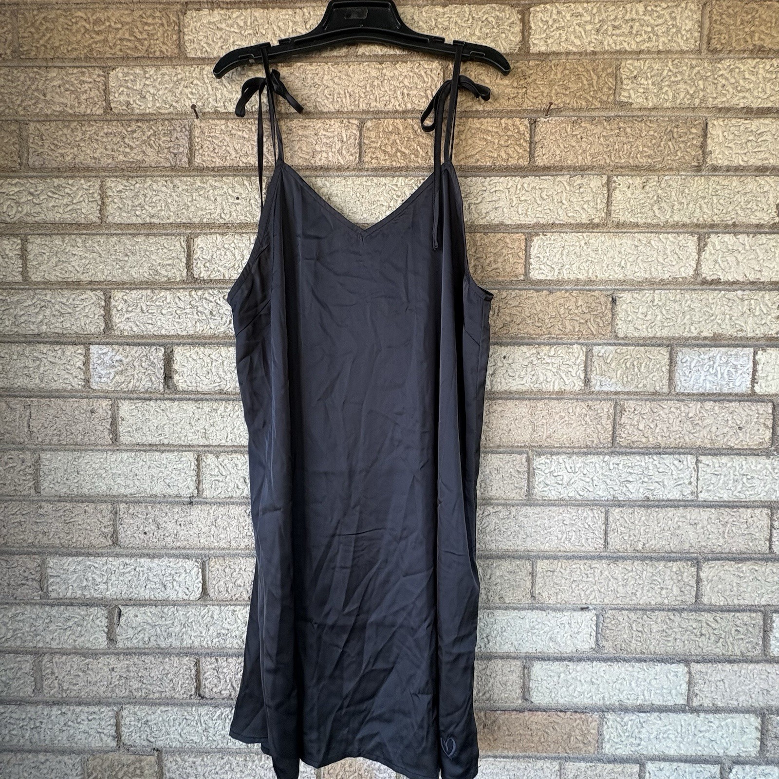Miss To Mrs Women’s Black Slip Dress Size S Polyester/Spandex Adjustable Straps