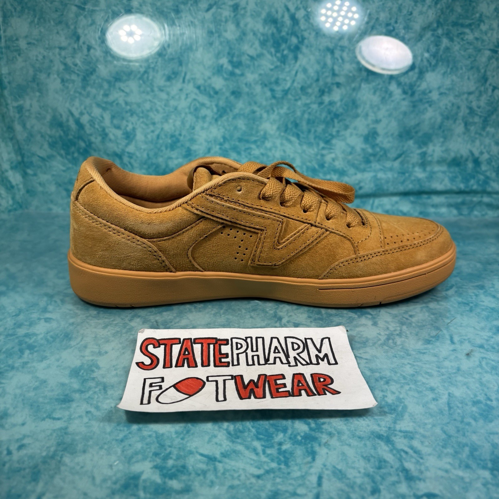 Vans Lowland CC Tan Wheat Men’s Low Top Suede Athletic Shoes Sneakers