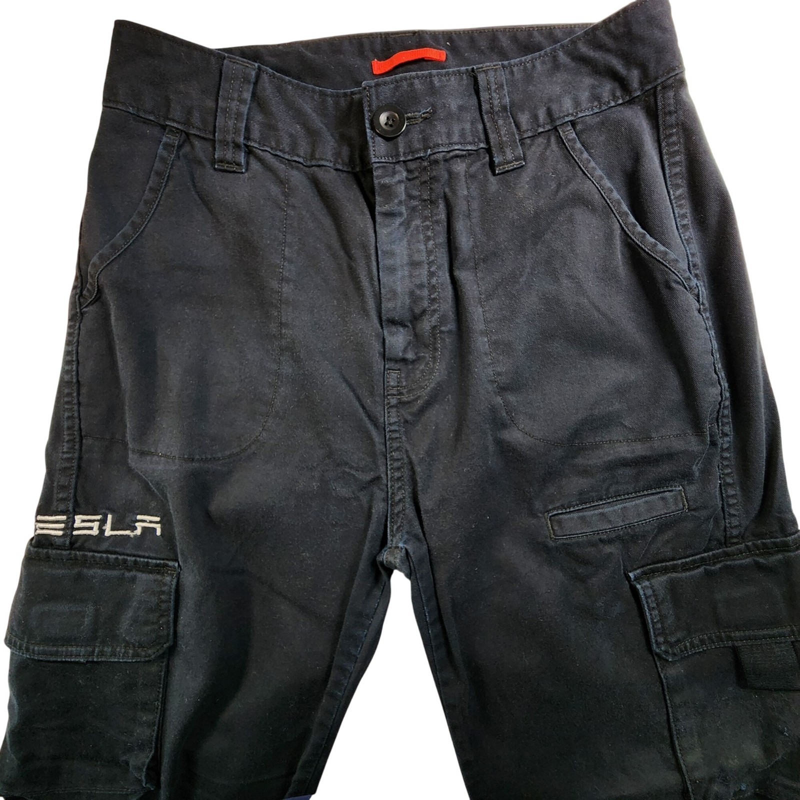 Tesla Womens Cargo Pants 10W X 30L Black Cotton Casual Wear