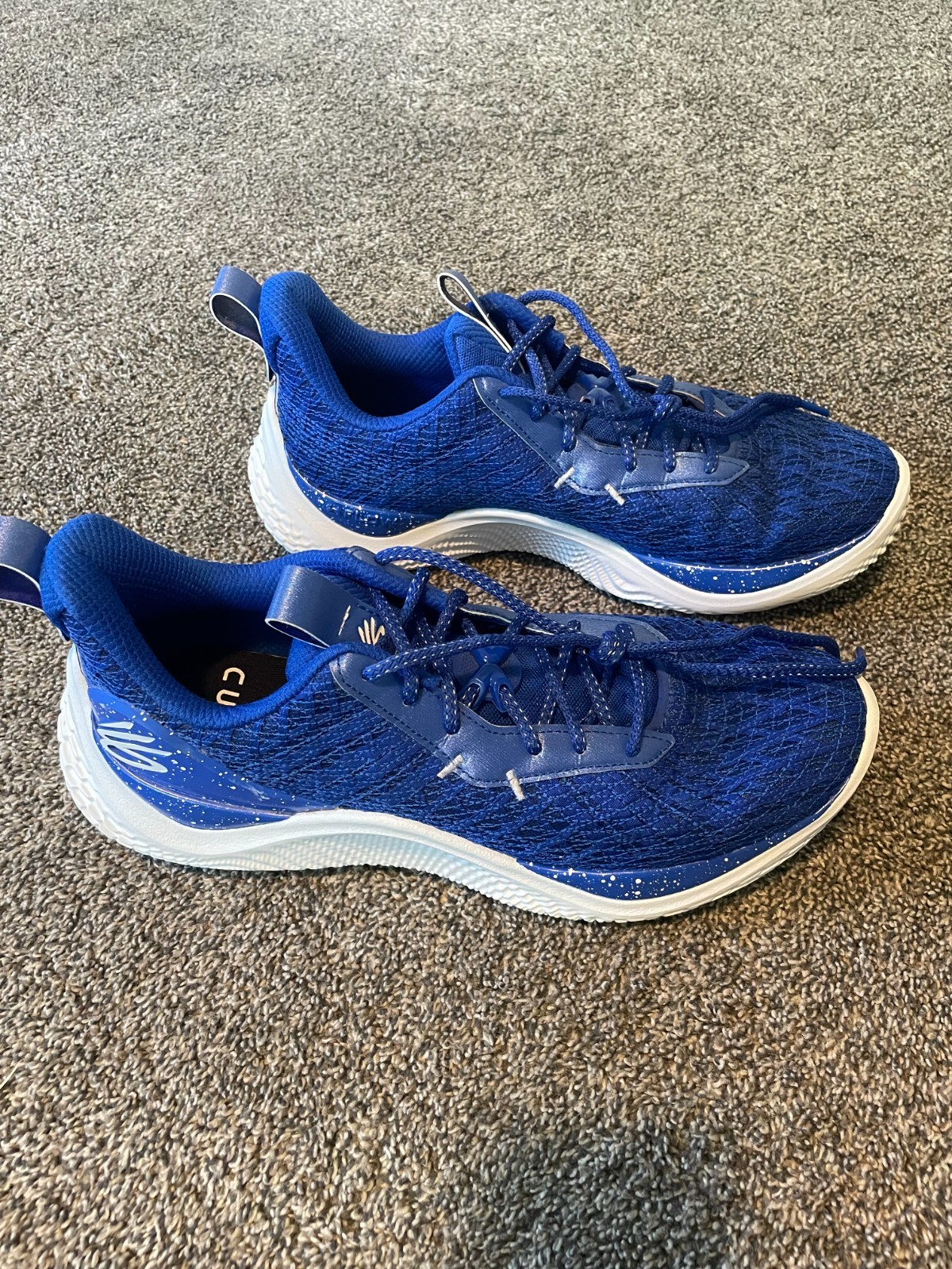 curry 10 flow team royal blue size 11.5