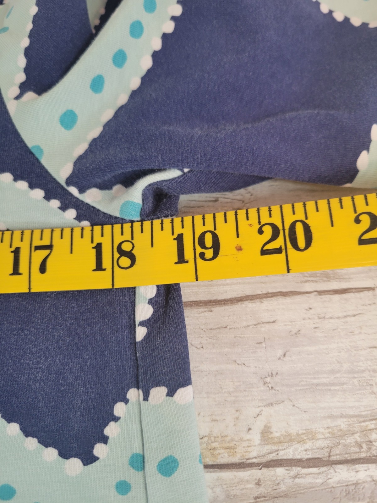 Ana Clare Sea Star Blue A-line Swing Dress Pockets Medium Starfish Beach