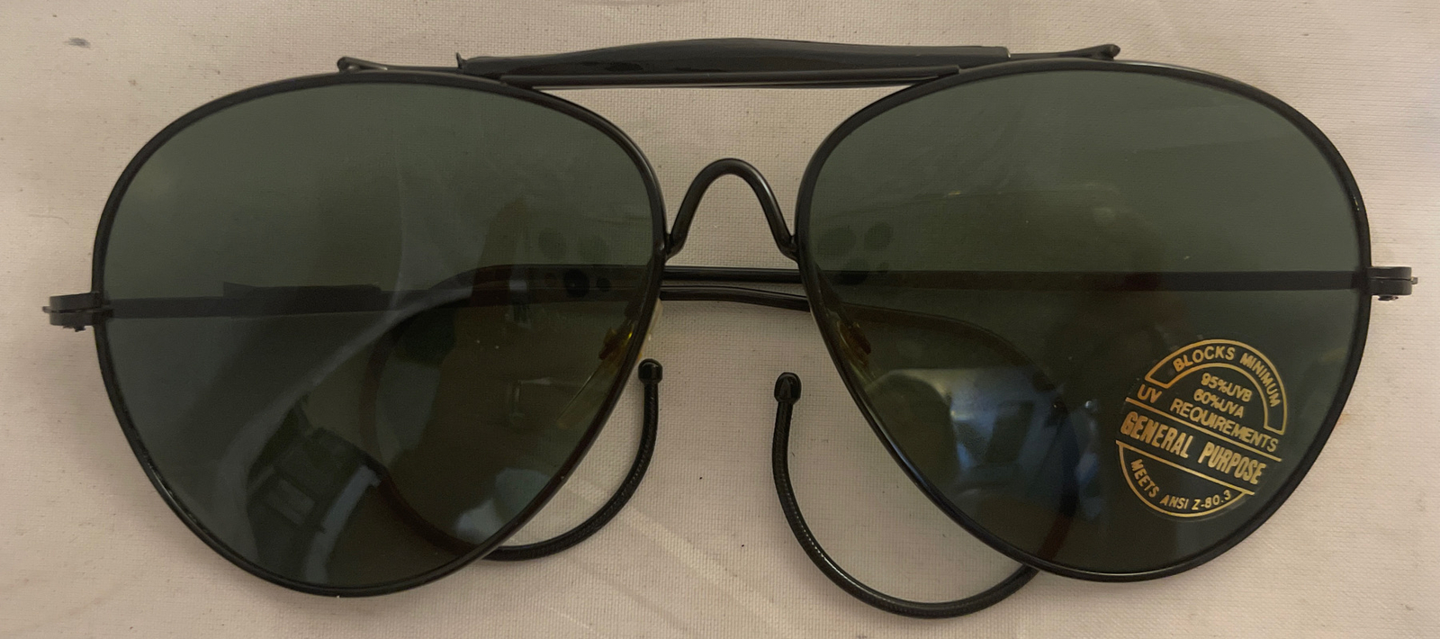 Black General Purpose Sunglasses Aviator Style #P