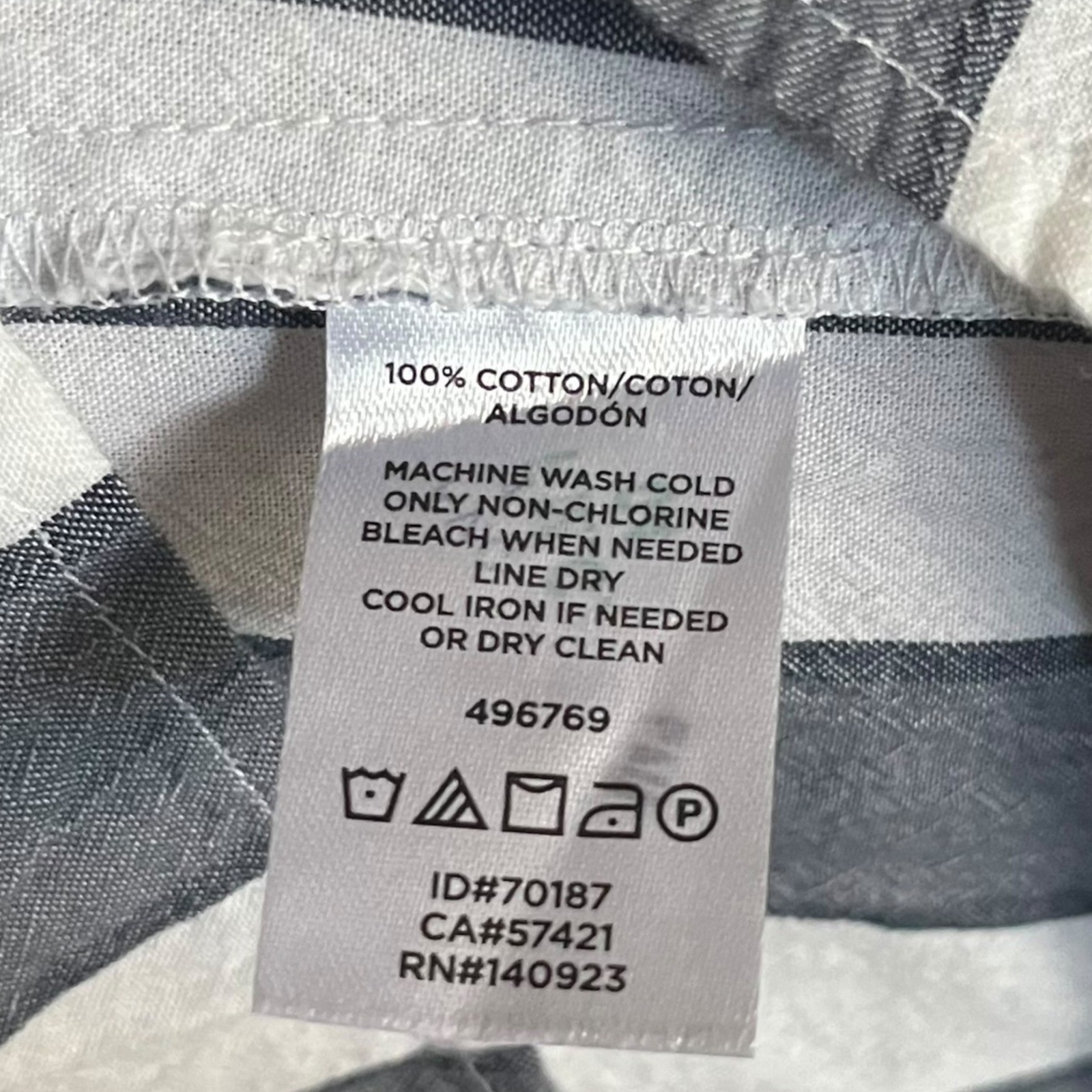 LOFT Outlet Women’s Top Striped Sleeveless V Neck Peplum Casual Blouse Sz S