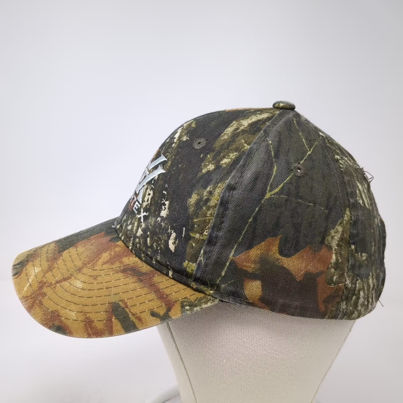 Vortex Baseball Cap Green Brown OS Strapback Hat Camo Embroidered Adjustable