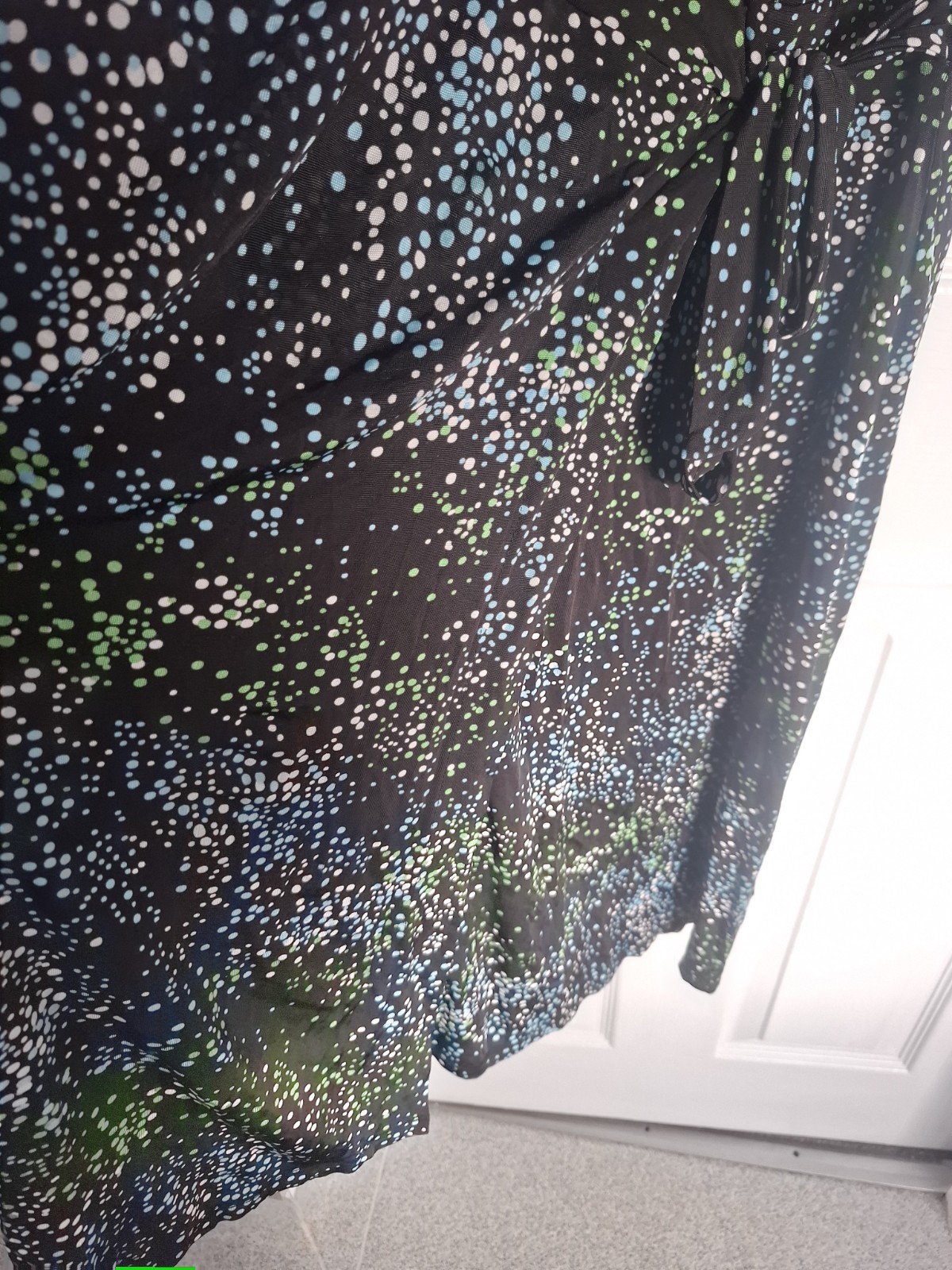 Ladies Size 10 H&M Summer Wrap Dress Stretch Fabric Midi Length Vgc