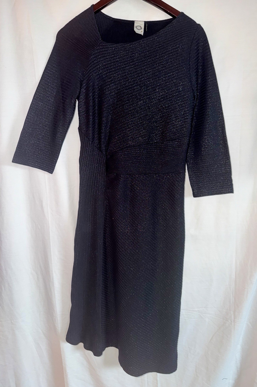 Anthropologie Akemi + Kin Tegan Dress S Black Sheath Shimmery Cocktail Party