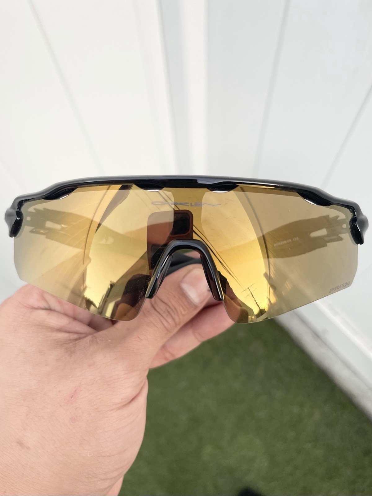 NWT Oakley Radar EV OO9208 9208 Black Gold Prizm 128 One Size Fits All