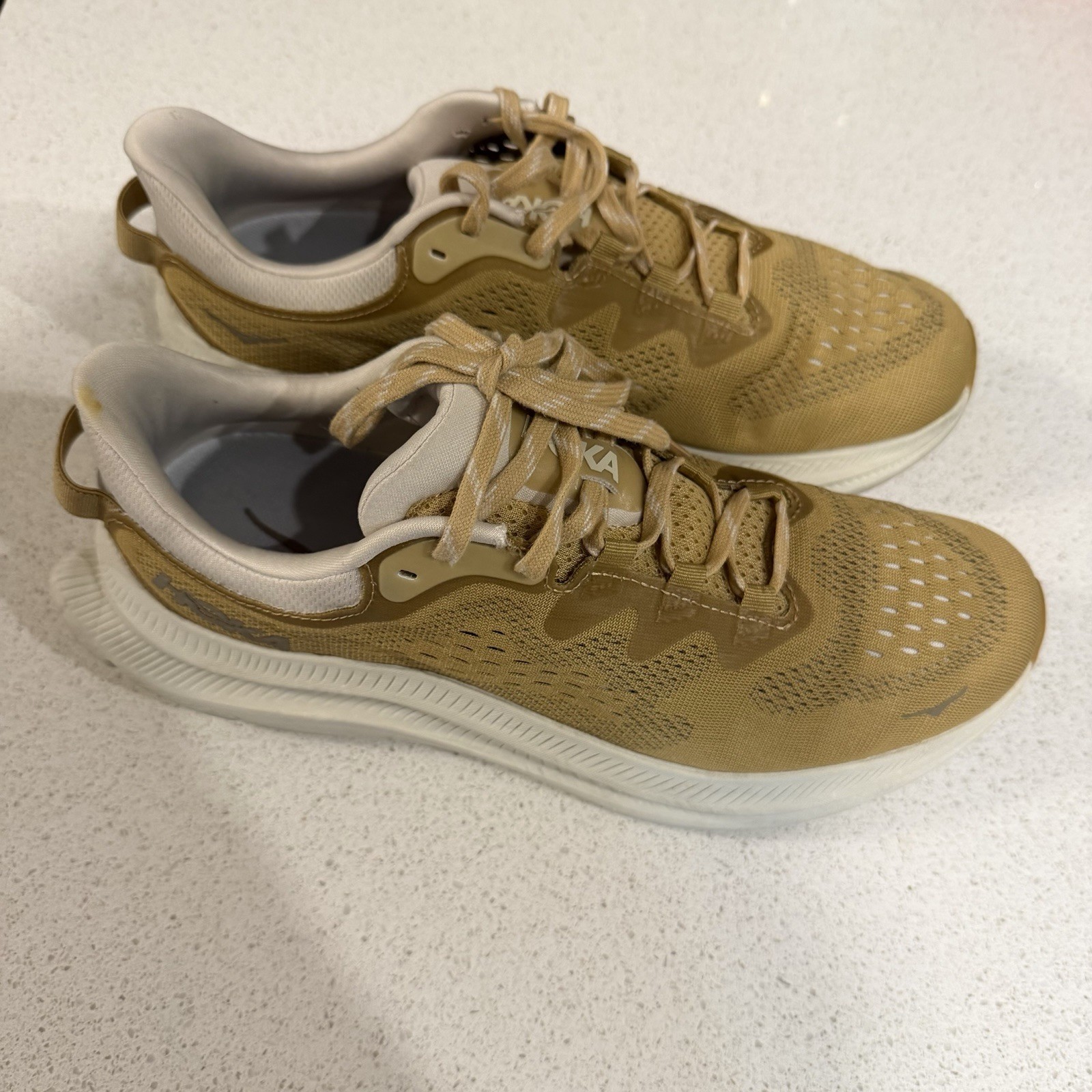 Hoka Kawana 2 Shoes Mens 9D Wheat Oat Milk Athletic running Sneakers