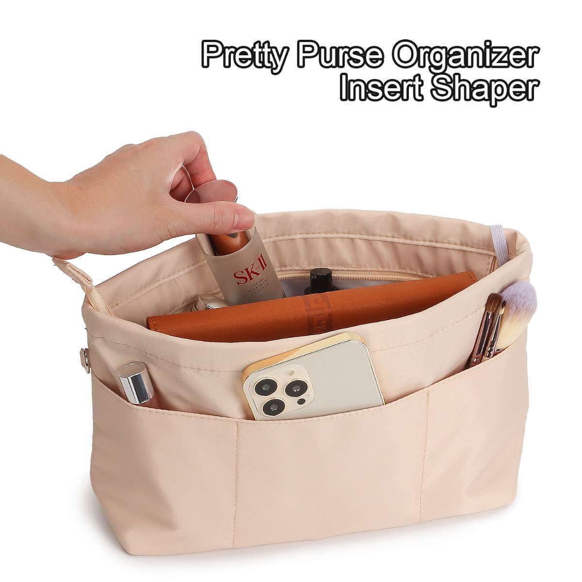 Purse Organizer Insert Nylon Bag Handbag Organizer Shaper for Neverfull Tote US