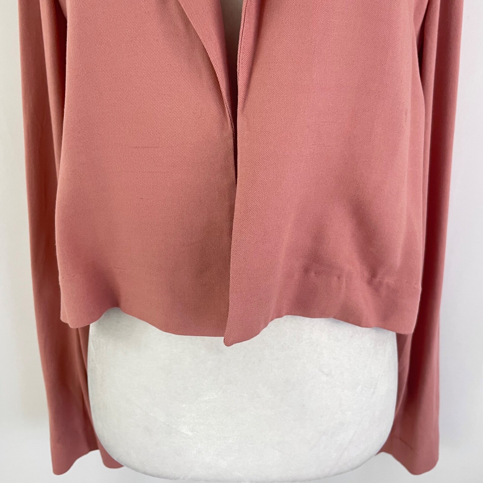 New Melrose and Market Open Front Crop Blazer Cropped Jacket Pink Size Small