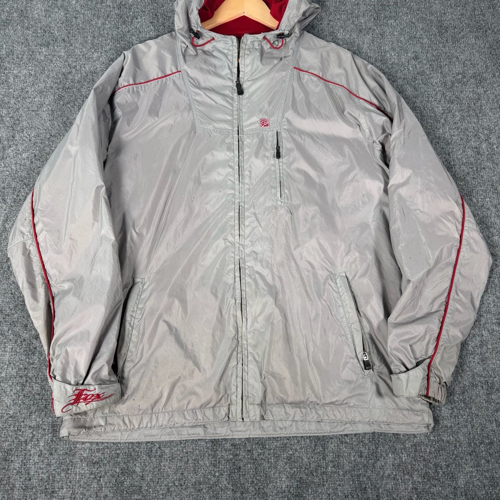Fox Racing Winter Ski Jacket Men’s Large Multicolor Full Zip Y2K
