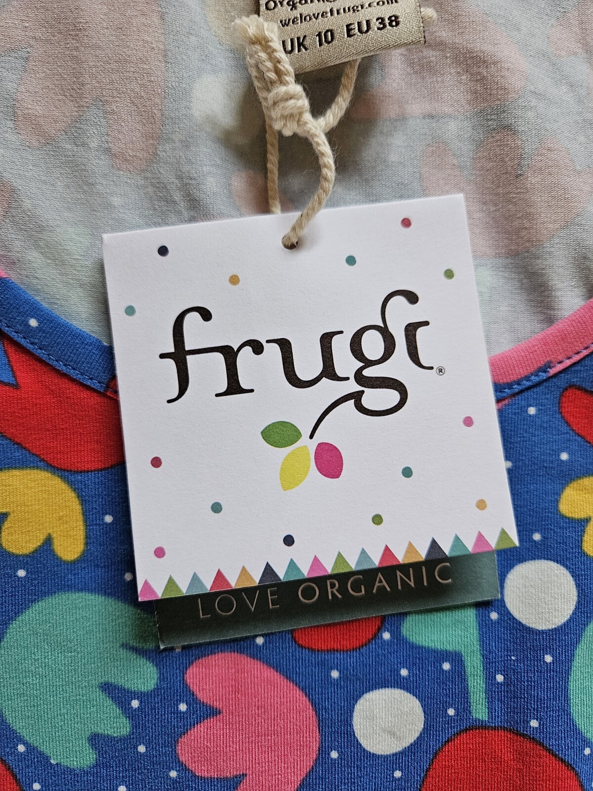 Frugi. Adult Top. UK 10. Brand New With Tags. Multicoloured. Organic Cotton