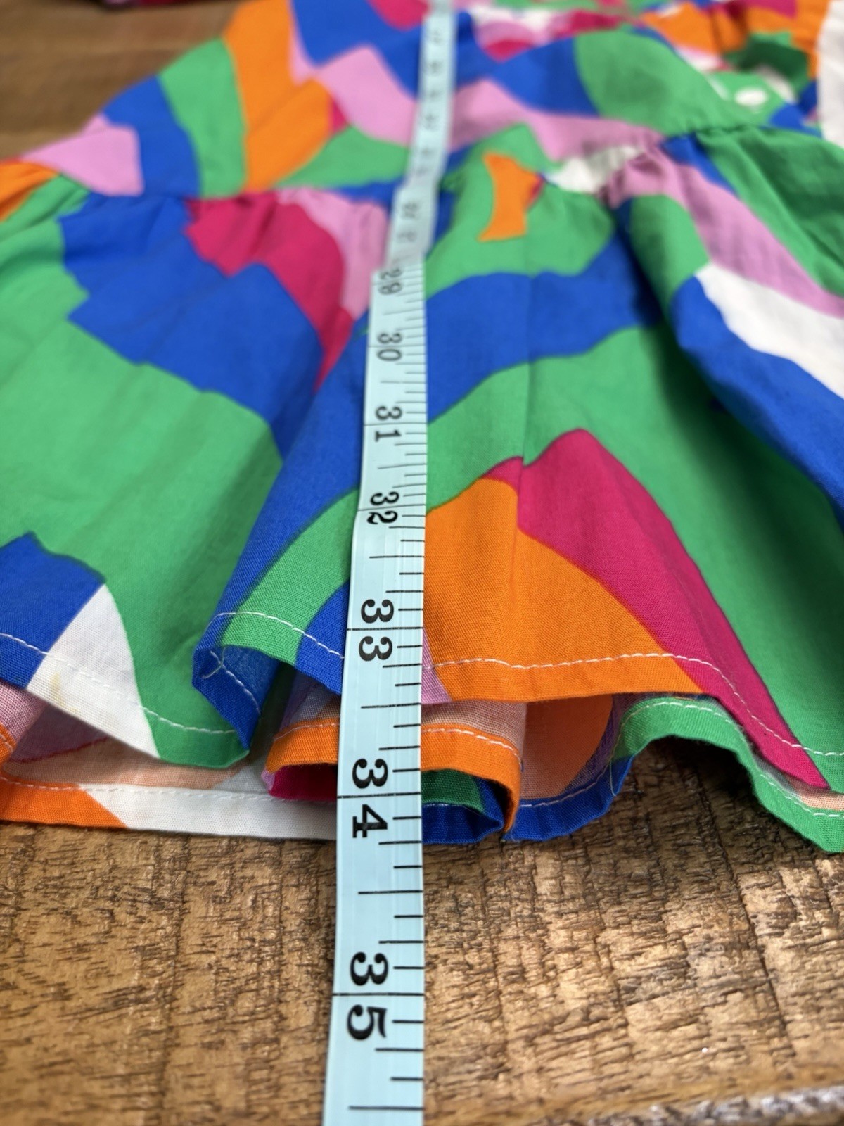 Multicolor Abstract Collared Button Front Puff Sleeve Belted Shirt Dress Size S