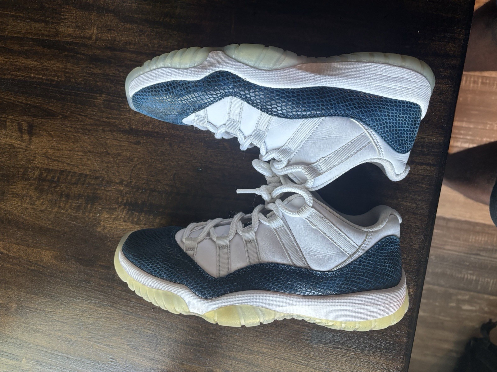 Jordan 11 Low Navy Snakeskin