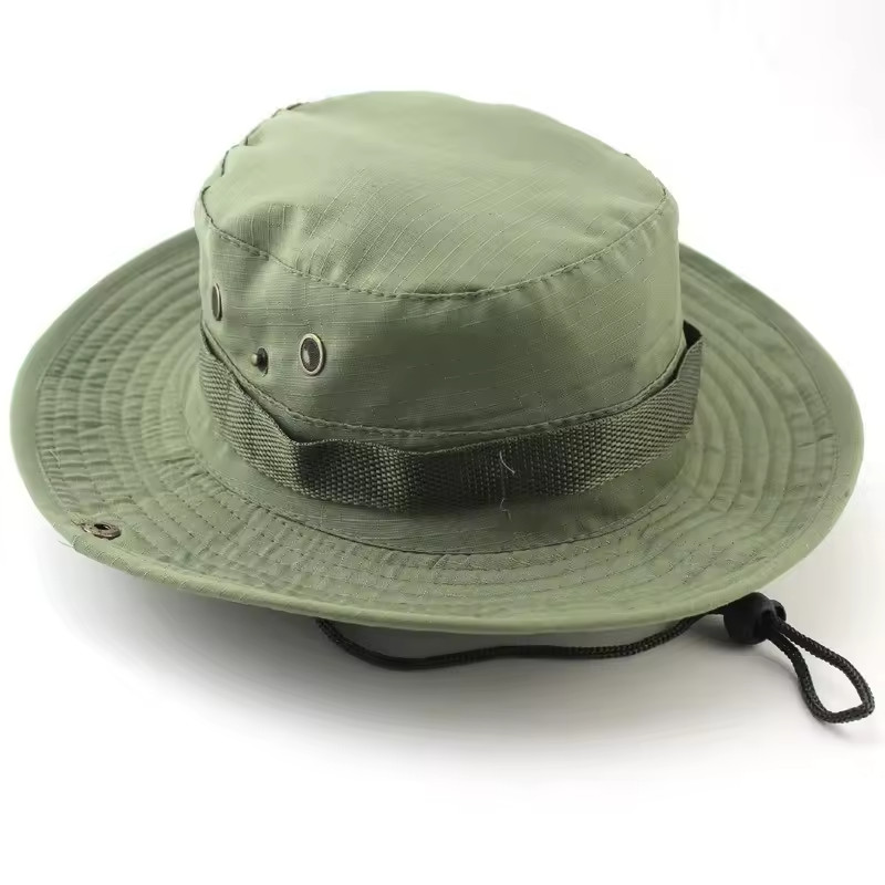 Boonie Bucket Hats Outdoor Fishing Hunting Wide Brim Mesh Camo Safari Sun Cap