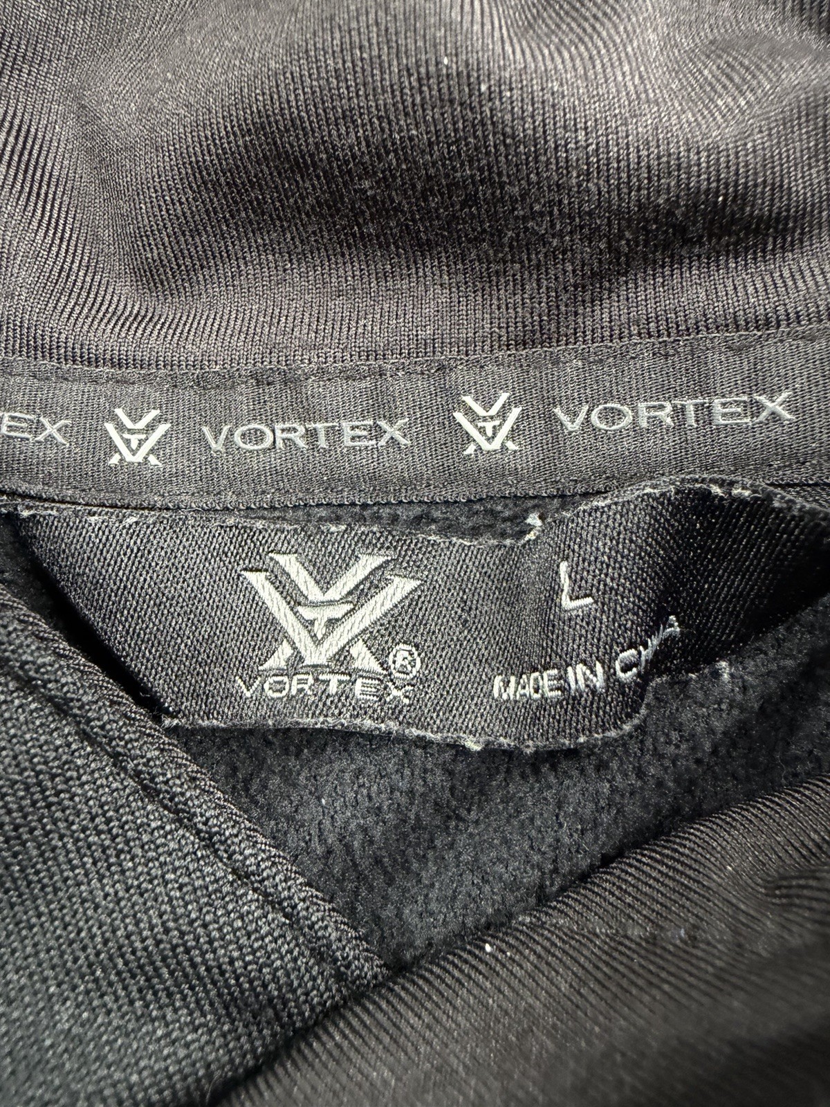 Vortex Optics Hoodie Mountain Logo Black Lightweight Pullover Sweatshirt Mens L